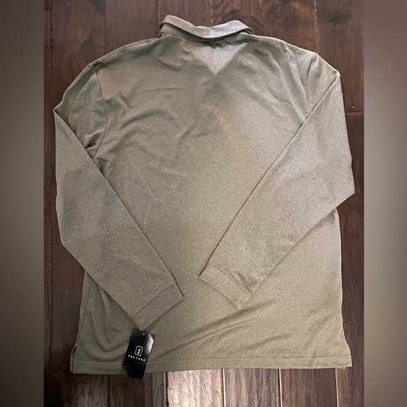 PGA Tour Long Sleeve Polo Shirt Green Size XL - Picture 3 of 4